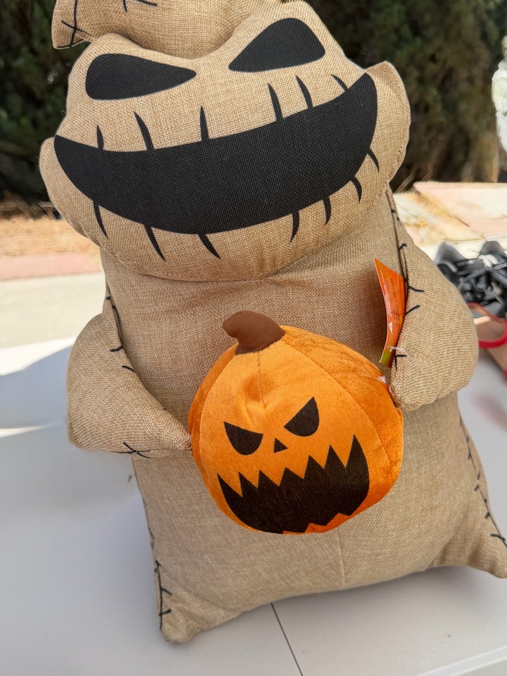 Plush Halloween Character Holdable Toy - Tan and Orange